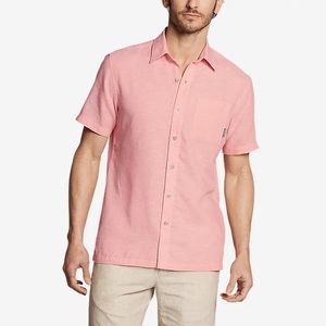 NWT Eddie Bauer Larrabee 2.0 Linen-Blend Shirt